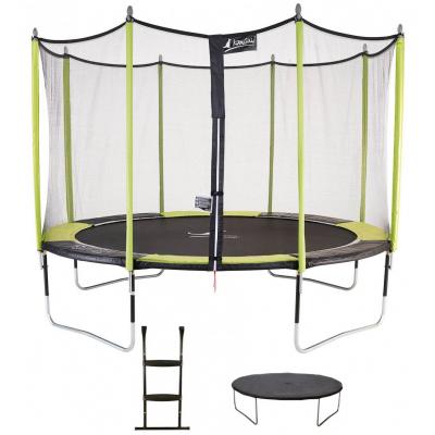 GENERIQUE Trampoline de jardin 426 cm + filet de s&eacute;curit&eacute; + &eacute;chelle + b&acirc;che de protection