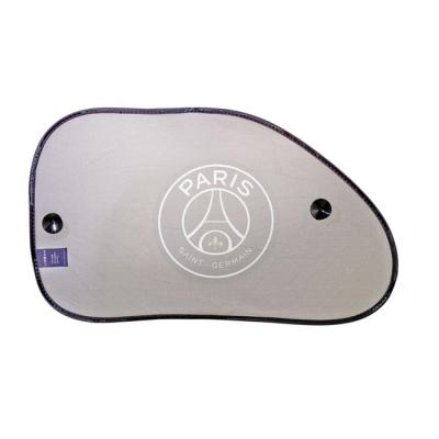 PSG 2 Rideaux Lat&eacute;raux Pare-soleil &Agrave; Ventouses Paris Saint-germain 65 Cm X 38 Cm