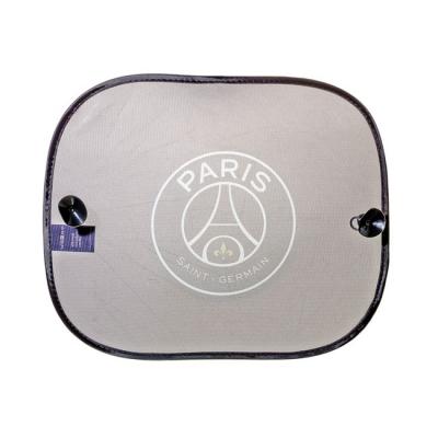 PSG 2 Rideaux Lat&eacute;raux Pare-soleil &Agrave; Ventouses Paris Saint-germain 44 Cm X 36 Cm