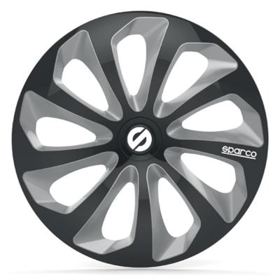 SPARCO 4 Enjoliveurs Noir/argent  Sicilia 15 Pouces