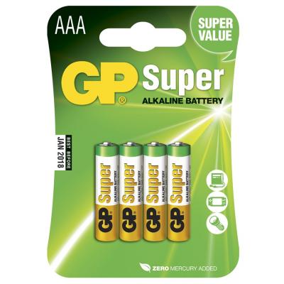 MODELCO Lot 4 piles Alcalines LR03 AAA - GP SUPER