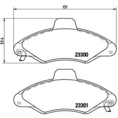 BREMBO  Jeu de plaquettes de frein avant P 24 045 FORD ESCORT
