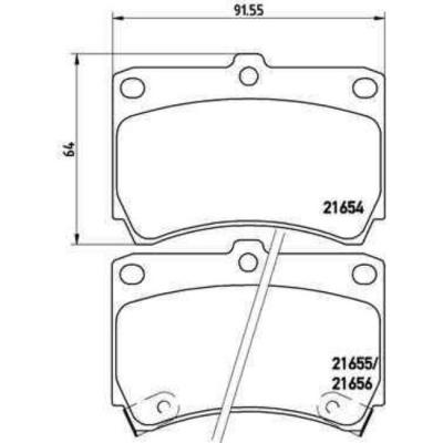 BREMBO  Jeu de plaquettes de frein avant P 49 016 MAZDA 323