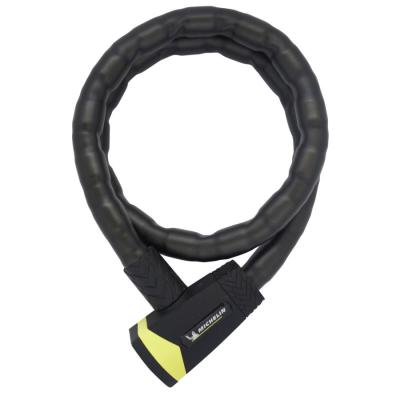 MICHELIN  801111 c&acirc;ble antivol &agrave; cl&eacute; &Oslash;25mm 1,2m articul&eacute;