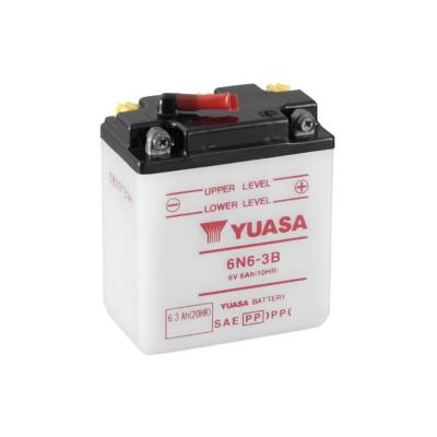 YUASA Batterie 6N6-3B Conventionnelle Avec Entretien - Livr&eacute;e Sans Acide