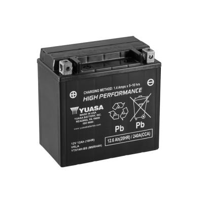 YUASA Batterie moto YTX14H-BS 12V 12Ah - 