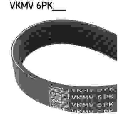 SKF Courroie trap&eacute;zo&iuml;dale &agrave; nervures  VKMV 6PK1736