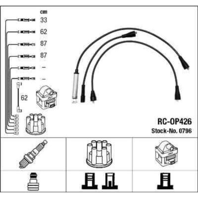 NGK  Fils de bougies / Faisceau d'allumage 0796 OPEL VECTRA