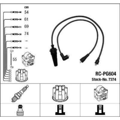 NGK  Fils de bougies / Faisceau d'allumage 7374 PEUGEOT 205
