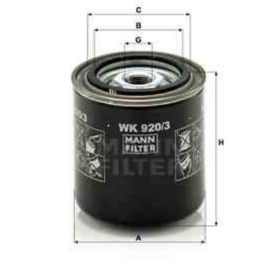 MANN Filtre a  carburant -FILTER WK 920/3 (X1)