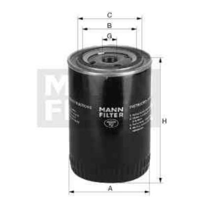 MANN FILTER MANN-FILTER Filtre &agrave; huile W 719/3 &ndash; Pour v&eacute;hicules utilitaires
