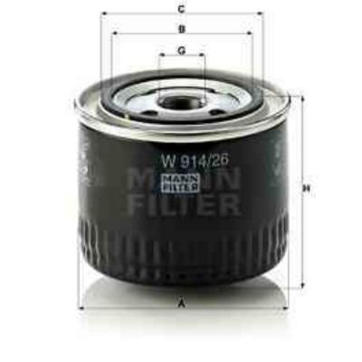 MANN FILTER Filtre a  huile MANN-FILTER W 914/26 (X1)