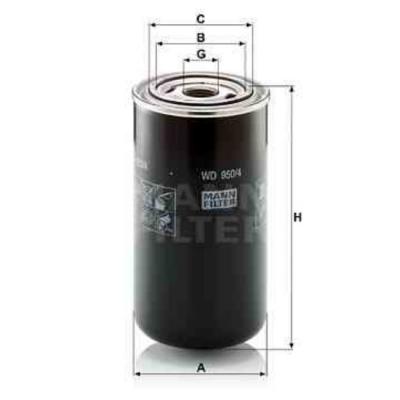 MANN FILTER Filtre a  huile de boite de vitesse MANN-FILTER WD 950/4 (X1)
