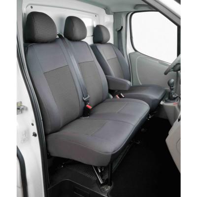 BANCAREL Jeu Complet De Housses Sur Mesure Sp&eacute;cial Utilitaire  Tissu Damier Da2