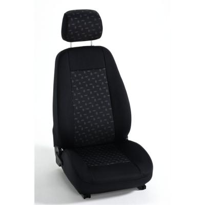 BANCAREL Jeu De Housses Sur Mesure 2 Si&egrave;ges Avant Voiture  Tissu Avorio Av6