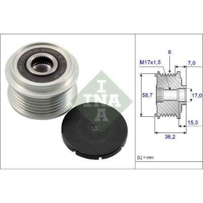 INA  Poulie (alternateur) 535 0098 10 FORD FOCUS