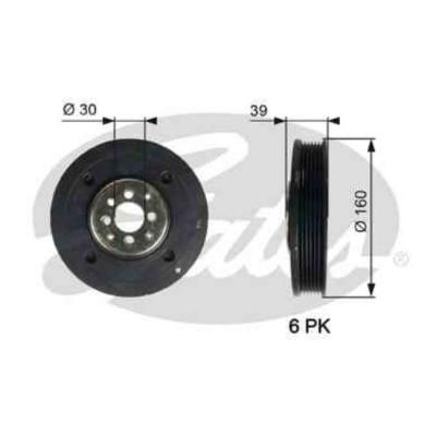 GATES Poulie damper/vilebrequin  TVD1004 (X1)