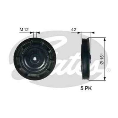 GATES Poulie damper/vilebrequin  TVD1116 (X1)