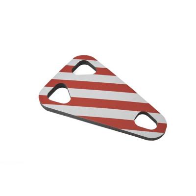 MOTTEZ Mousse de protection porte-v&eacute;los  rouge et blanc (unit&eacute;)