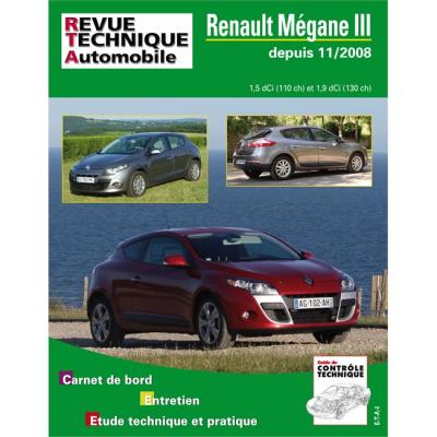 ETAI E.T.A.I - Revue Technique Automobile B744.5 - RENAULT MEGANE III - 2008 &agrave; 2012