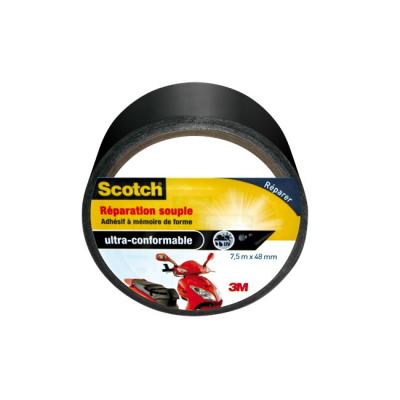 SCOTCH Toile de r&eacute;paration souple 7,5m x 48mm noir