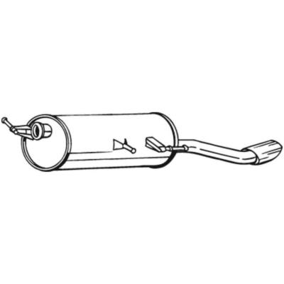 BOSAL  Silencieux arri&egrave;re 190-173 PEUGEOT 307