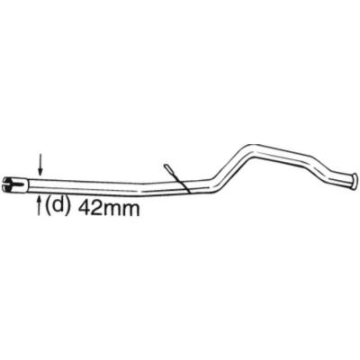 BOSAL  889-183 Tube de r&eacute;paration, catalyseur