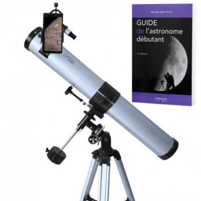 Pack complet t&eacute;lescope xxl universe astrophotographie 76/900 avec zoom et guide d&eacute;butant