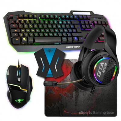  Pack Gamer MK40 Ultimate Clavier Souris Tapis Convertisseur et Casque