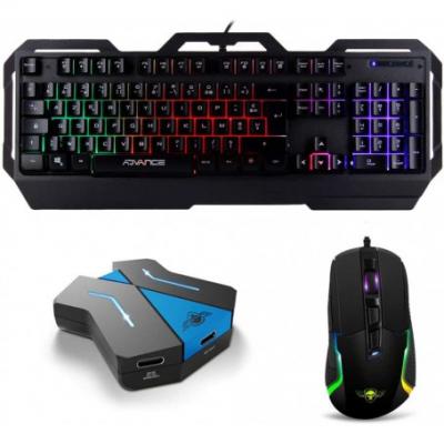  Pack TOP 1 GTA 250 Clavier Souris et Convertisseur CrossGame Xbox One PS4 PS3 Nintendo Switch 