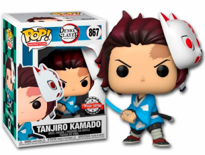 FUNKO  Pop! Animation #867 D&eacute;mon Slayer PVC Tanjiro Kamado avec Masque