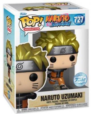  Figurines Pop Funko NARUTO - POP N&deg; 727 - Naruto Running Metalic Effec