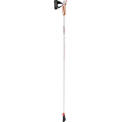 LEKI Passion B&acirc;tons de Marche Nordique pour Femmes, Blanc/Rouge, 100