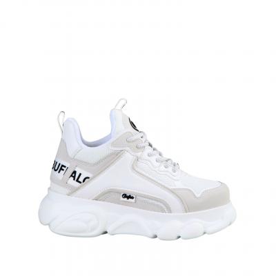 BUFFALO  pour femme. Trainers CLD Chai Street low white, beige -Platfor