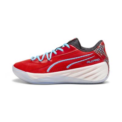PUMA  All Pro Nitro Scoot Chaussure de basket-ball, Rouge/bleu, 47 EU
