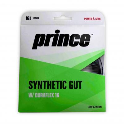 PRINCE  Synthetic Gut Duraflex 12 M Tennis Single String Noir 1.30 mm