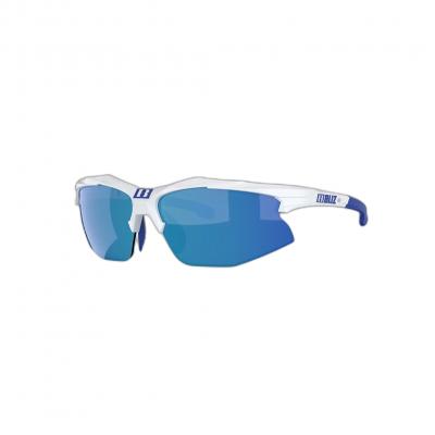 BLIZ  Hybrid Sunglasses Blanc Smoke With Blue Multi/CAT3