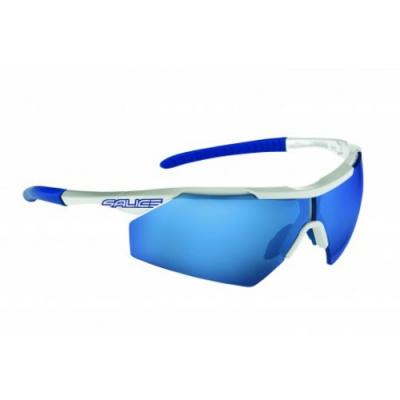 SALICE  004RW Lunettes de Soleil, Blanc/RW Bleu