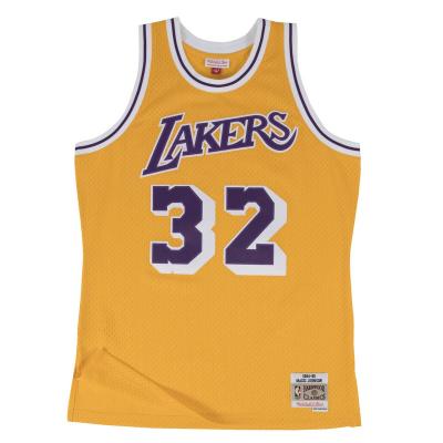 MITCHELL & NESS Mitchell & Ness 2.0 La Lakers Chemise, dor&eacute; Clair, S Mixte