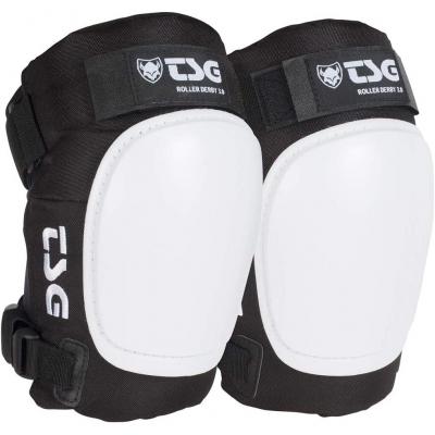 TSG  TECHNICAL SAFETY GEAR Genouill&egrave;res roller derby 3.0 noir S Blanc