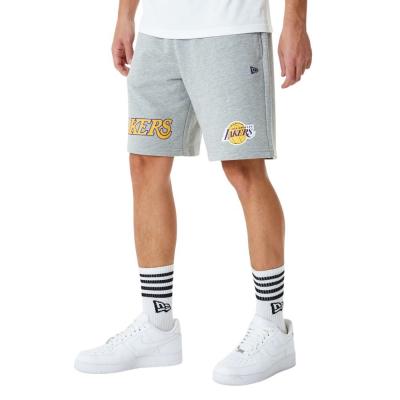 NEW ERA  NBA Team Logo Shorts Loslak Hgragd, Gris Moyen, XL Homme