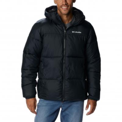 COLUMBIA Doudoune  avec manches longues et col &agrave; capuche noire