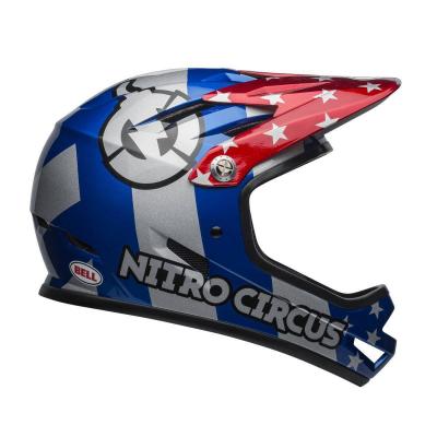 BELL Casque  Sanction Nitro Circus - Gris / Rouge / Bleu - Xs