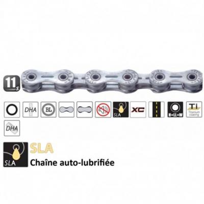 YABAN Cha&icirc;ne v&eacute;lo autolubrifi&eacute;e  11V (907)