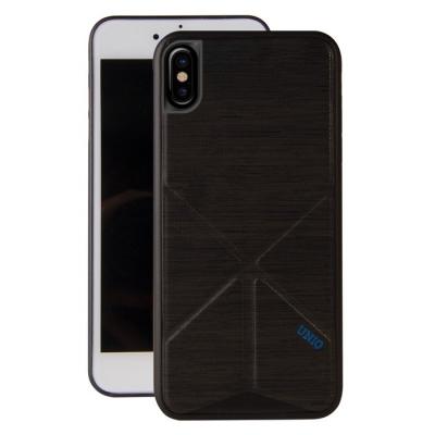 UNIQ  Transforma Coque Stand Noir Support Magn&eacute;tique pour iPhone X/XS