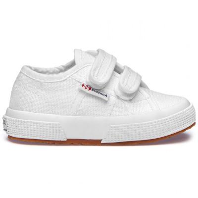 SUPERGA Basket  Enfant Cotjstrap Classic - Blanc - 24