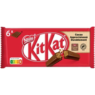  Nestle kitkat gaufrettes enrob&eacute;es de chocolat au lait - 6x 41,5 g