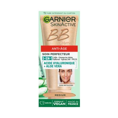 GARNIER Bb Cr&egrave;me 5-en-1 Anti-&acirc;ge Teinte Medium  - Le Tube De 50ml