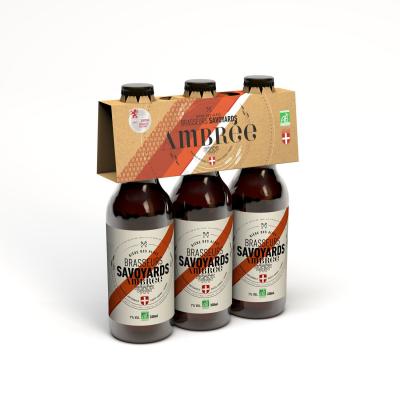 BRASSEURS SAVOYARDS Bi&egrave;re Ambr&eacute;e Bio 5,5%  - Le Pack De Bouteilles