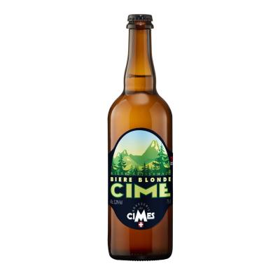 BRASSERIE DES CIMES Bi&egrave;re Blonde Artisanale Haute Fermentation Cime 6,3%  - La Bouteille